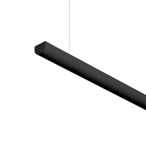 Iluminación arquitectónica LED modular DIVI Indirect End negro 13,5W 3000K 1650Lm 115º, 1200mm
