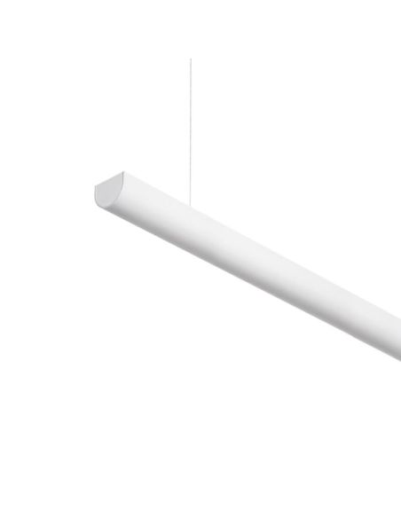 Luminária arquitetônica LED modular DIVI Indirect End branca 13,5W 3000K 1650lm 115º, 1200mm