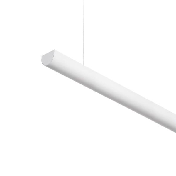 Luminária arquitetônica LED modular DIVI Indirect End branca 13,5W 3000K 1650lm 115º, 1200mm