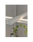 Luminária arquitetônica LED modular DIVI Indirect End branca 13,5W 3000K 1650lm 115º, 1200mm