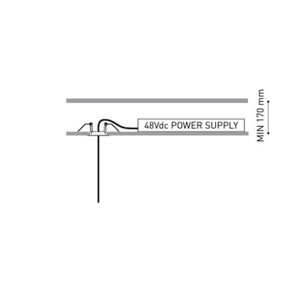 Kit d'alimentation à distance DIVI 48V Surface noire