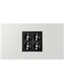 Downlight LED empotrable cuadrado BLACK FOSTER REC 2X2 SPOT 19º, 2700K/3000K/4000K, varios colores, regulable/no regulable