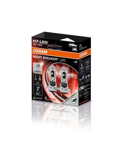 Lâmpada LED H7 homologada NIGHT...