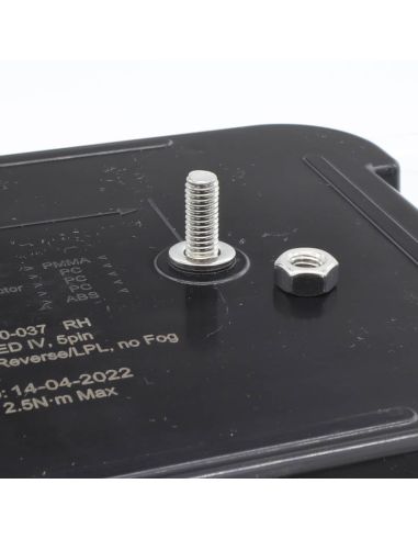 Aspock Multiled IV LED Lanterna Traseira com Parafuso, Cabo e Luz de Placa Lateral