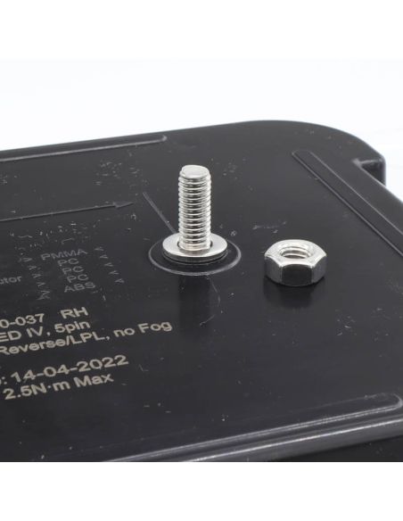 Feu arrière LED Aspock Multiled IV à visser avec câble et éclairage latéral de plaque d'immatriculation