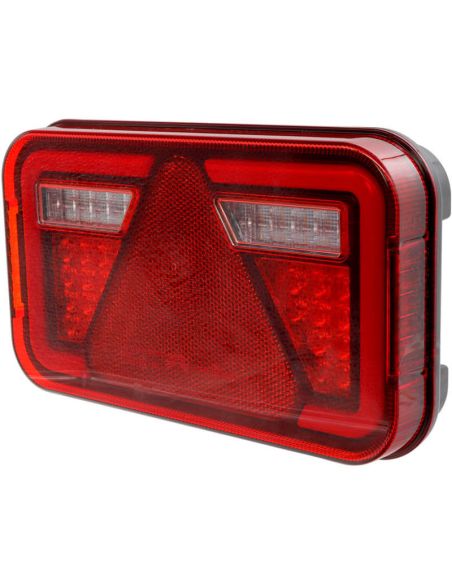 Lanterna traseira Multiled IV LED com cabo e luz de placa lateral.