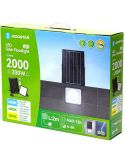 Proyector Solar LED 200W CCT Regulable con Panel Monocristalino 2m IP66 incluye mando a distancia