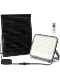 Proyector Solar LED 200W CCT Regulable con Panel Monocristalino 2m IP66 incluye mando a distancia