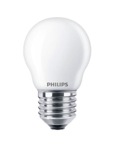 Bombilla LED esférica E27 mate 6,5W – 60W