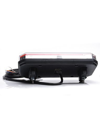 Piloto Trasero LED para instalar en Horizontal o Vertical con 6 Funciones 12/24V Luz de Matricula Inferior