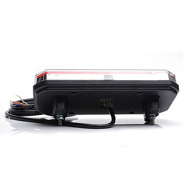 Piloto Trasero LED para instalar en Horizontal o Vertical con 6 Funciones 12/24V Luz de Matricula Inferior