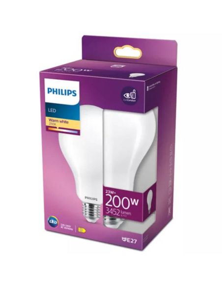 Bombilla E27 LED 23W Equivalente 200W LED classic Philips 2700k