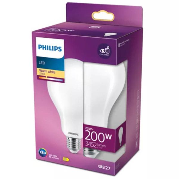 Bombilla E27 LED 23W Equivalente 200W LED classic Philips 2700k
