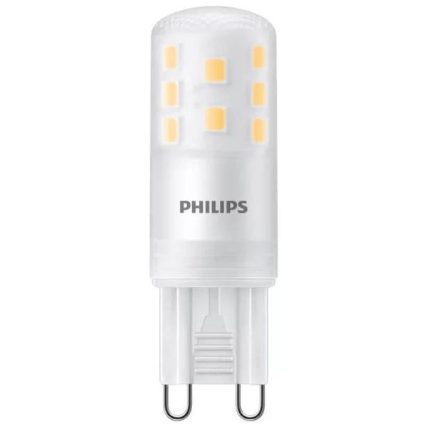 Bombilla LED G9 Philips LEDspot 3,7W 3000K 470lm Equivalente 40W Halógena · No Regulable · Clase Energética E