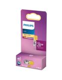 Bombilla LED G4 Philips 2,4W 2700K 300lm 12V Equivalente 28W Halógena · No Regulable · Clase Energética E