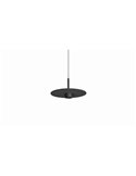 Lámpara colgante LED ZENIT negro 8W luz directa e indirecta 2700K/3000K, diseño minimalista