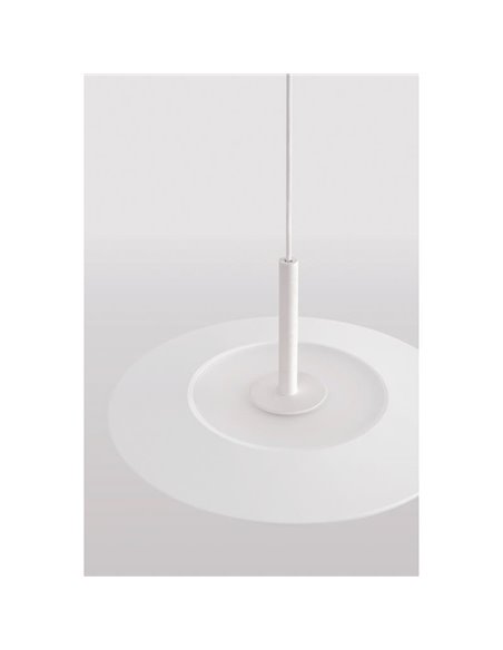 Suspension LED ZENIT, blanche, 8 W, éclairage direct et indirect, 2700 K/3000 K, design minimaliste