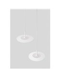 Lámpara techo LED colgante ZENIT Base blanco 8W luz directa e indirecta 2700K/3000K, diseño minimalista