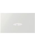 Lámpara techo LED colgante ZENIT Base blanco 8W luz directa e indirecta 2700K/3000K, diseño minimalista