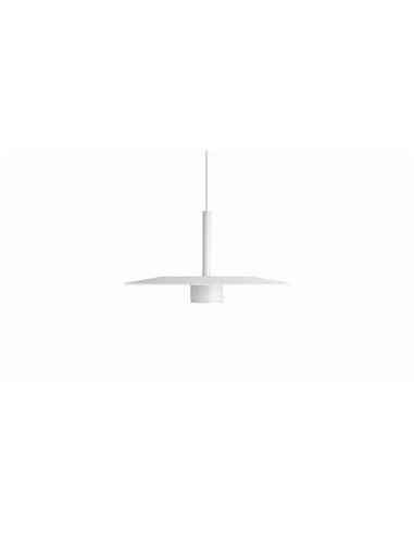 Lámpara techo LED colgante ZENIT Base blanco 8W luz directa e indirecta 2700K/3000K, diseño minimalista