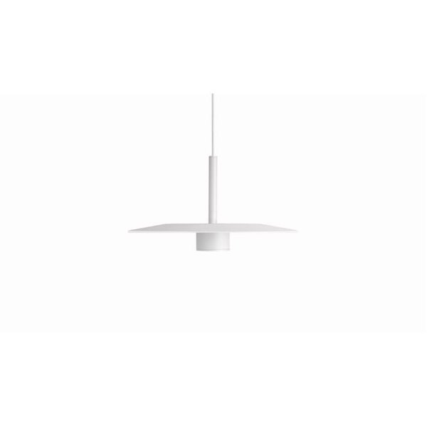 Lámpara techo LED colgante ZENIT Base blanco 8W DALI luz directa e indirecta 2700K/3000K, diseño minimalista
