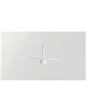 Lámpara techo LED colgante ZENIT Base blanco 8W DALI luz directa e indirecta 2700K/3000K, diseño minimalista