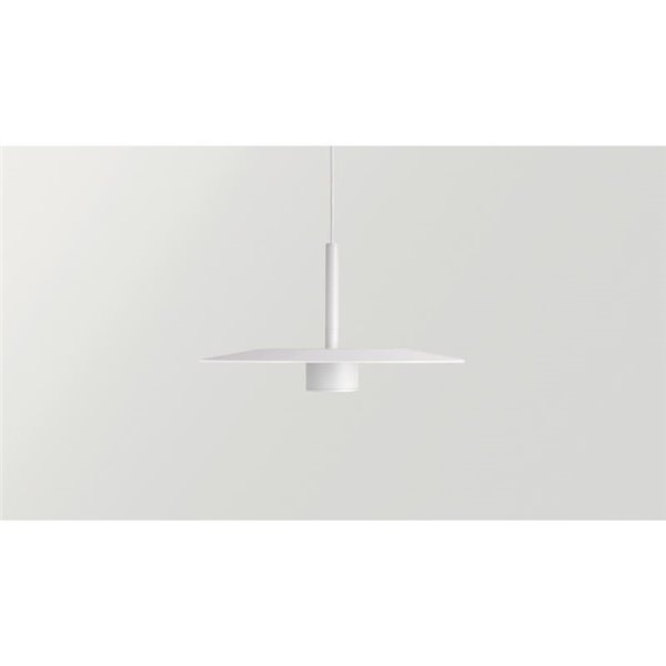 Lámpara techo LED colgante ZENIT Base blanco 8W DALI luz directa e indirecta 2700K/3000K, diseño minimalista