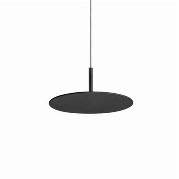 Lámpara colgante LED ZENIT Indirect negro 8W DALI luz indirecta 2700K/3000K, minimalista