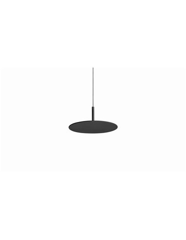 Suspension LED indirecte ZENIT, noire, 8 W, DALI, lumière indirecte 2700 K/3000 K, style minimaliste