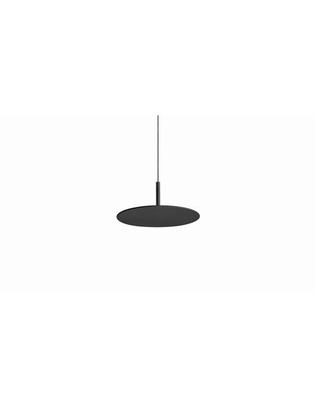 Lámpara colgante LED ZENIT Indirect negro 8W DALI luz indirecta 2700K/3000K, minimalista