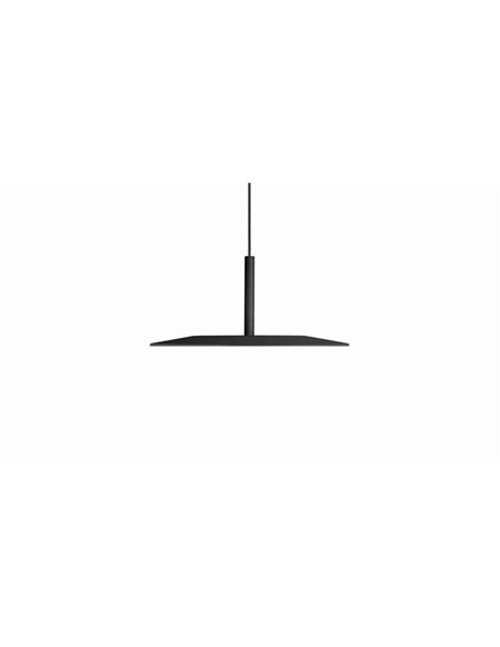 Lámpara colgante LED ZENIT Indirect negro 8W DALI luz indirecta 2700K/3000K, minimalista