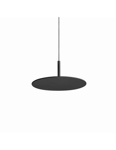 Plafón LED colgante ZENIT Indirect Base negro 8W luz indirecta 2700K/3000K, minimalista