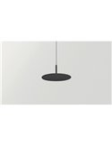 Suspension LED indirecte ZENIT, base noire, 8 W, lumière indirecte 2700 K/3000 K, style minimaliste