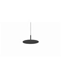 Plafón LED colgante ZENIT Indirect Base negro 8W luz indirecta 2700K/3000K, minimalista