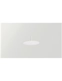 Lámpara colgante LED ZENIT Indirect blanco 8W luz indirecta 2700K/3000K, minimalista