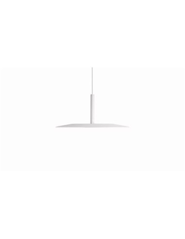 Luminária pendente LED indireta ZENIT, branca, 8W, luz indireta 2700K/3000K, minimalista