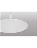 Lámpara colgante LED ZENIT Indirect blanco 8W luz indirecta 2700K/3000K, minimalista
