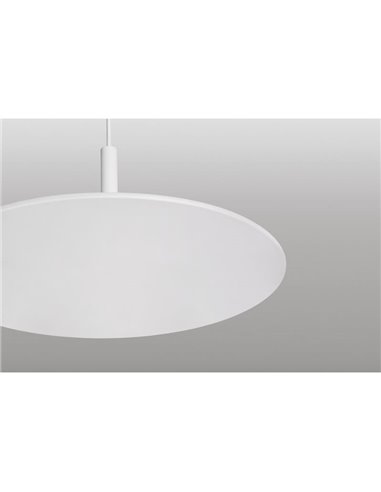Suspension LED indirecte ZENIT, blanche, 8 W, lumière indirecte 2700 K/3000 K, style minimaliste