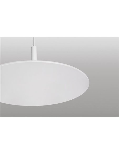 Suspension LED indirecte ZENIT, blanche, 8 W, lumière indirecte 2700 K/3000 K, style minimaliste