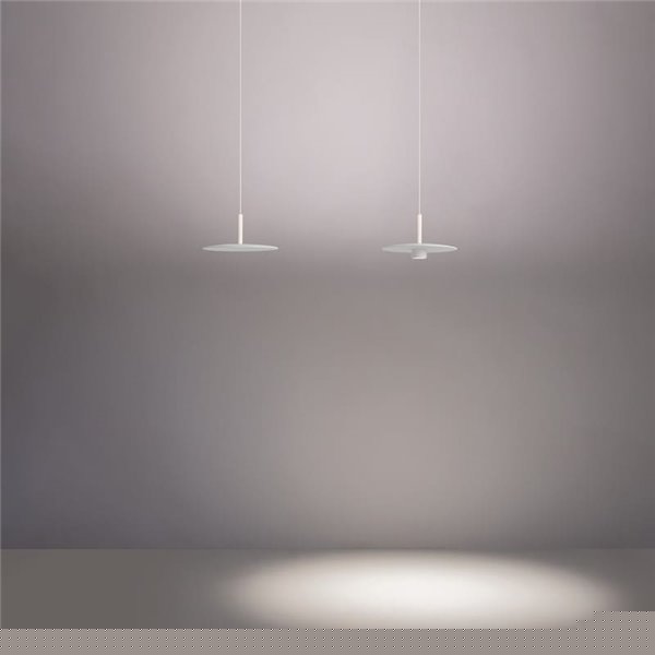 Lámpara colgante LED ZENIT Indirect blanco 8W luz indirecta 2700K/3000K, minimalista