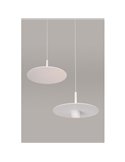 Lámpara colgante LED ZENIT Indirect blanco 8W DALI luz indirecta 2700K/3000K, minimalista