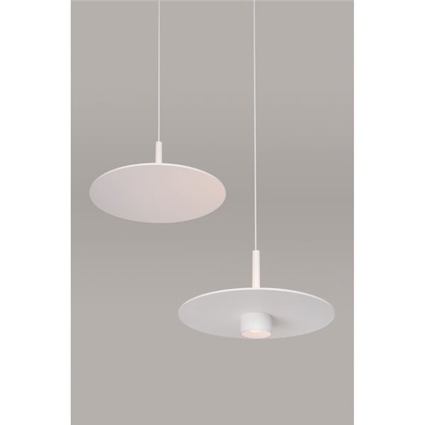 Lámpara colgante LED ZENIT Indirect blanco 8W DALI luz indirecta 2700K/3000K, minimalista