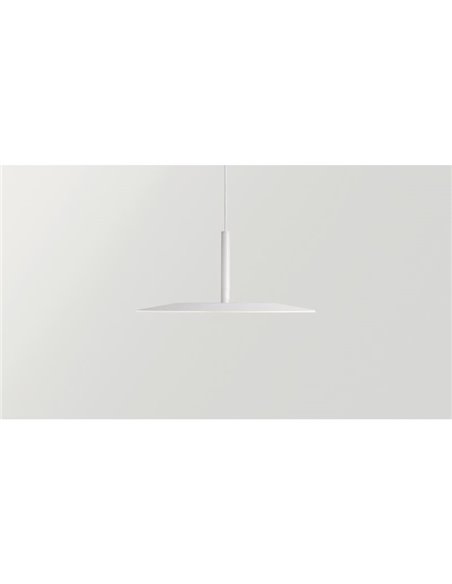 Suspension LED indirecte ZENIT, blanche, 8 W, DALI, lumière indirecte 2700 K/3000 K, style minimaliste