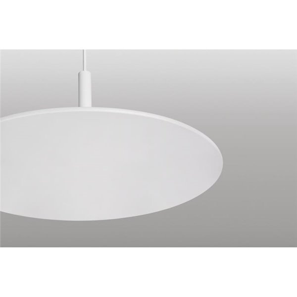 Luminária de teto pendente LED indireta ZENIT, base branca, 8W, luz indireta 2700K/3000K, minimalista