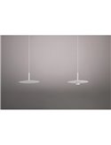 Suspension LED indirecte ZENIT, culot blanc, 8 W, lumière indirecte 2700 K/3000 K, style minimaliste