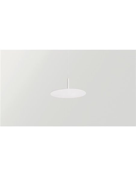 Luminária de teto LED indireta ZENIT, base branca, 8W DALI, luz indireta 2700K/3000K, minimalista