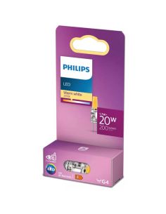 Bombilla LED G4 Micro 1,7W 2700K 200lm 12V Equivalente 20W Halógena · No Regulable · Luz Blanca Cálida