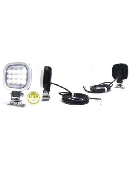 Faro de Trabajo LED Slim W167 6000 12V-70V 48W 6000Lm Certificado TÜV · IP68 · Homologado E20 R10 · Profesional Maquinaria