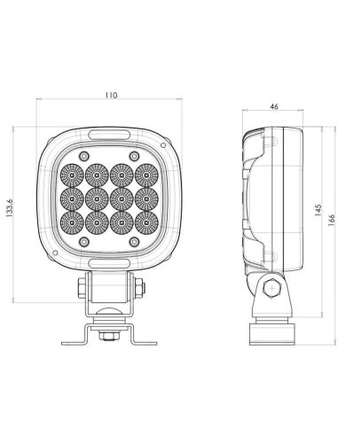 Faro de Trabajo LED Slim W167 6000...