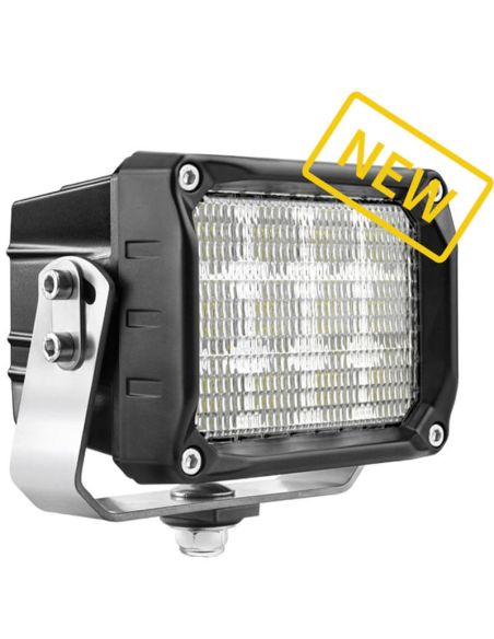 Faro de Trabajo LED 100W 10.000Lm 60° CRP3 Rectangular · 12V-24V · Soporte Inox Reforzado · IP68 Profesional Heavy Duty